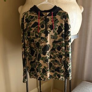 Levi's Men's Camo Zip-Up Hoodie Sweater - Green, Black, Tan